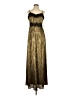 DKNY 100% Polyester Gold Cocktail Dress Size 4 - photo 1
