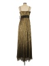 DKNY 100% Polyester Gold Cocktail Dress Size 4 - photo 2