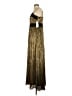 DKNY 100% Polyester Gold Cocktail Dress Size 4 - photo 5