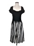 Grace Elements Stripes Black Casual Dress Size S - photo 1