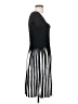 Grace Elements Stripes Black Casual Dress Size S - photo 4