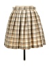 Assorted Brands Plaid Tan Formal Skirt Size L - photo 2
