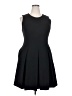 Natori Solid Black Cocktail Dress Size 16 - photo 1