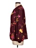 Old Navy 100% Polyester Burgundy Long Sleeve Blouse Size L - photo 5