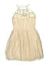 B. Darlin 100% Polyester Gold Tan Cocktail Dress Size 0 - photo 2