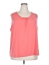 Susan Graver Pink Sleeveless T-Shirt Size 2X - photo 1