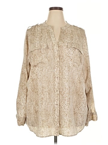 Calvin Klein Long Sleeve Blouse (view 1)