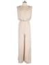 Naked Zebra 100% Polyester Solid Ivory Jumpsuit Size M - photo 1