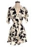 Unbranded 100% Polyester Print Ivory Black Romper Size S - photo 1