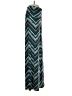 Collection Chevron-herringbone Teal Casual Pants Size S - photo 4