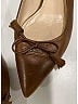 Prada Brown Leather Logo Flats Size EU 38 1/2 - photo 4