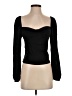 Reformation Black Long Sleeve Top Size 4 - photo 1