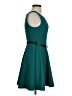 Jodi Kristopher Solid Teal Cocktail Dress Size 3 - photo 4
