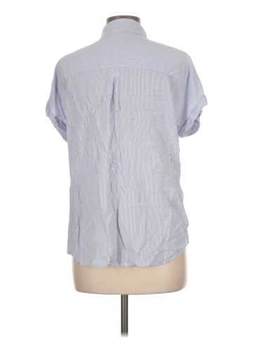 Cosmic Blue Love Short Sleeve Button-Down Shirt (view 2)