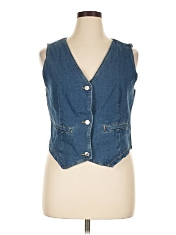 Unbranded Denim Vest (view 1)