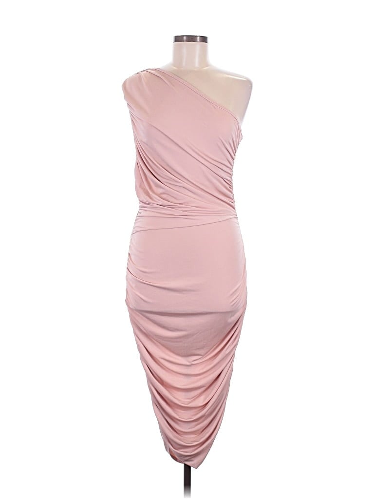 Pre-owned Prettylittlething Cocktail Dress In Pink