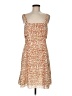 Theory 100% Polyester Animal Print Orange Casual Dress Size 8 - photo 1
