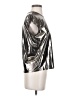 Rebecca Minkoff Metallic Silver Short Sleeve Top Size S - photo 4