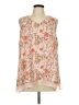 C established 1946 100% Polyester Tan Sleeveless Blouse Size L - photo 1