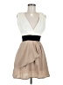 ISSI Color Block Ivory Cocktail Dress Size XXS (estimated) - photo 1