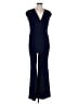 Halston Heritage Solid Blue Jumpsuit Size 8 - photo 1