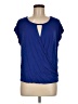 Max Studio Blue Short Sleeve Top Size M - photo 1
