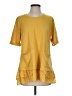 LOGO Lounge Yellow Short Sleeve Top Size S - photo 1