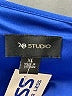 AB Studio 100% Polyester Solid Blue Casual Dress Size XL - photo 7