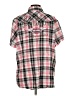 Harley Davidson 100% Cotton Plaid Pink Short Sleeve Button-Down Shirt Size 2w - photo 2