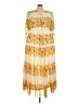 Taylor 100% Polyester Floral Yellow Casual Dress Size 20 - photo 1