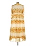 Taylor 100% Polyester Floral Yellow Casual Dress Size 20 - photo 2