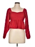 Sim & Sam Red Long Sleeve Blouse Size L - photo 1