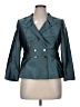 RENA LANGE 100% Cupro Teal Blazer Size 14 - photo 1