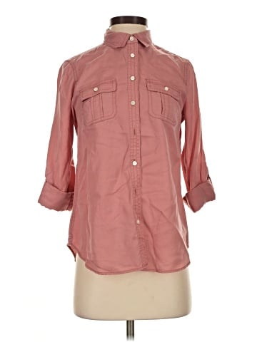 Talbots 3/4 Sleeve Button-Down Shirt (view 1)