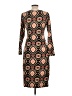 Unbranded Print Brown Cocktail Dress Size 1X - photo 2