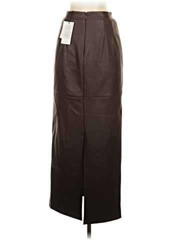 7 For All Mankind Faux Leather Skirt (view 2)