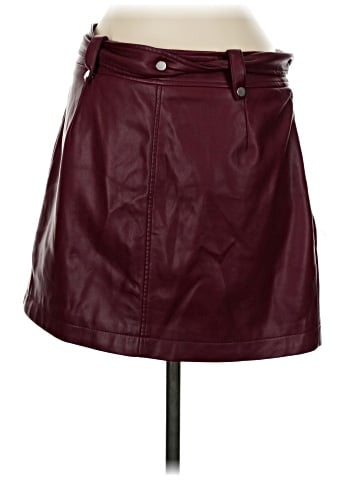 7 For All Mankind Faux Leather Skirt (view 2)