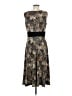 Perceptions Chevron-herringbone Brown Casual Dress Size M - photo 2