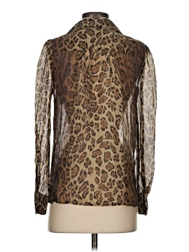 Haute Hippie Long Sleeve Silk Top (view 2)
