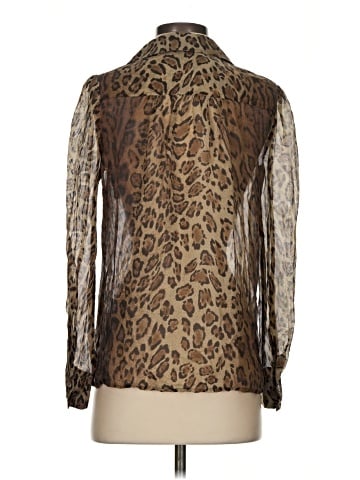 Haute Hippie Long Sleeve Silk Top (view 2)