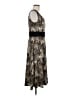 Perceptions Chevron-herringbone Brown Casual Dress Size M - photo 4