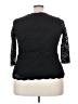 Cj Banks Black 3/4 Sleeve Top Size 0X - photo 2