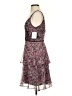 DB Studio 100% Polyester Floral Purple Cocktail Dress Size 2 - photo 5