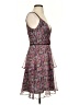 DB Studio 100% Polyester Floral Purple Cocktail Dress Size 2 - photo 4