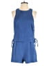 Ethereal 100% Polyester Solid Blue Romper Size M - photo 1