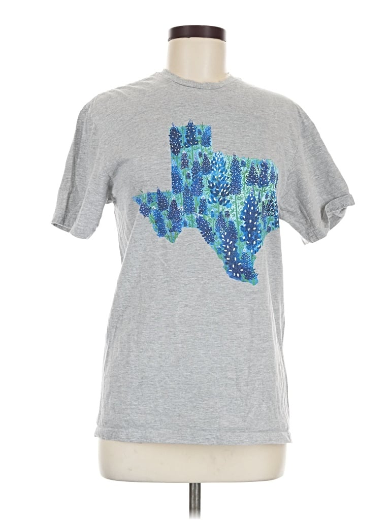 Pre-owned Gildan Short Sleeve T-shirt In Silver