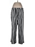 Elizabeth & Clarke Stripes Silver Casual Pants Size L - photo 1