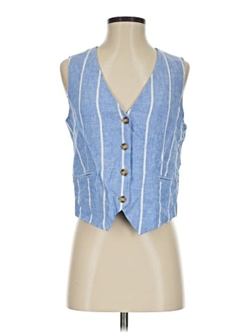 Halogen Sleeveless Button-Down Shirt (view 1)