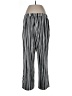 Elizabeth & Clarke Stripes Silver Casual Pants Size L - photo 2