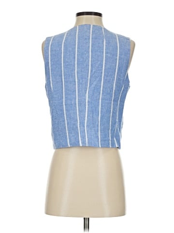 Halogen Sleeveless Button-Down Shirt (view 2)